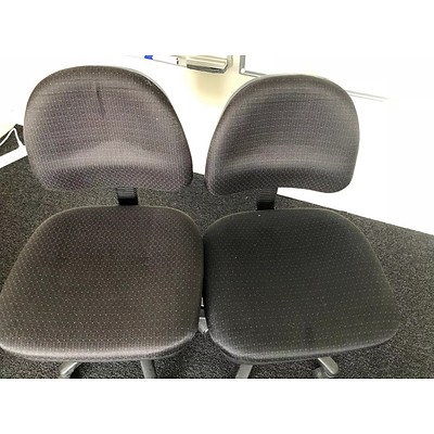Gregory Medium Office Chairs Black #5 - Lot of 2