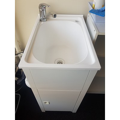 Sink Cabinet with Mixer Tap and Hot Water Unit