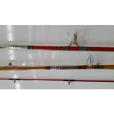Vintage Fishing Rods and Reels, Including Charles Alvey & Son Bakelite Reel