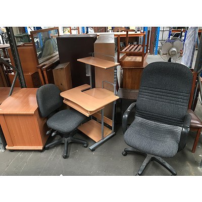 Large Assortment of Household and Office Furniture, Homewares and More