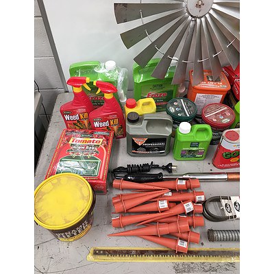 Large Assortment of Gardening Tools and Accessories