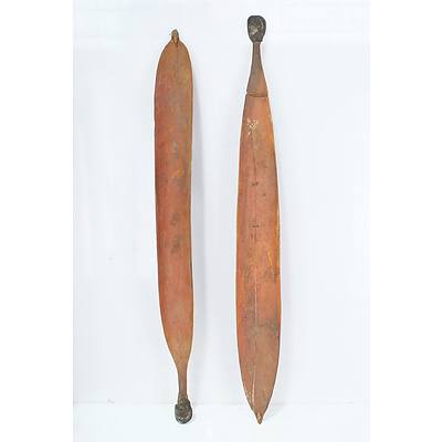 Two Vintage Aboriginal Woomera