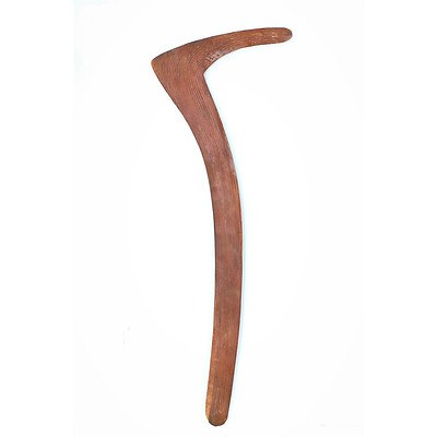 Vintage Aboriginal Incised Fighting Boomerang