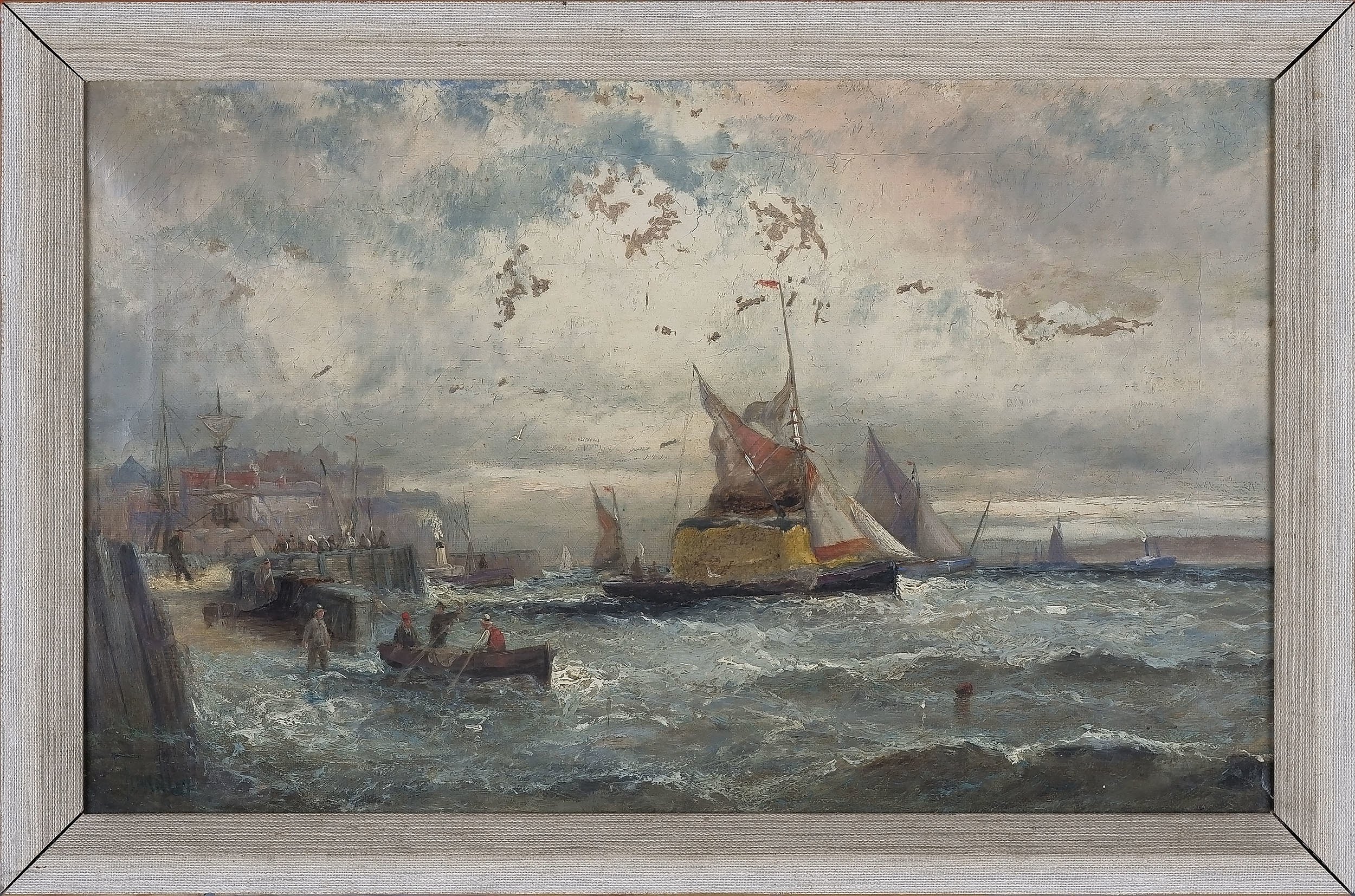 'Hubert Anslow Thornley (British 19th Century) Oil On Canvas'