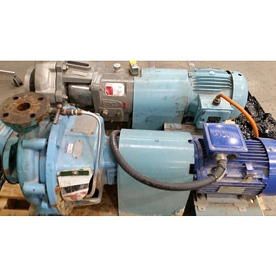 Aeration Pump and Electric Motor - Lot of Two