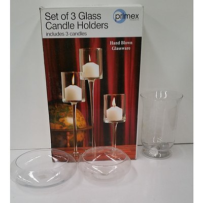 Glass Vases - Lot of 17 Pieces