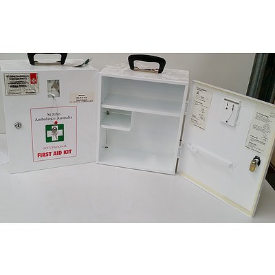 Wall Mount First Aid Boxes - Box only - Lot of 2