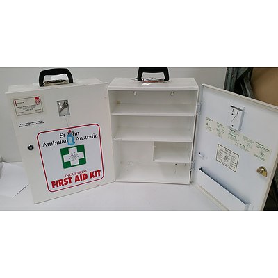 Wall Mount First Aid Boxes - Box only - Lot of 2