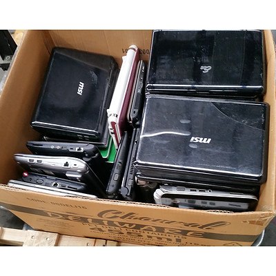Assorted Atom and Celeron CPU Laptops - Samsung, MSI, Acer & Asus Brands