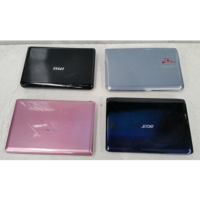 Assorted Atom and Celeron CPU Laptops - Samsung, MSI, Acer & Asus Brands