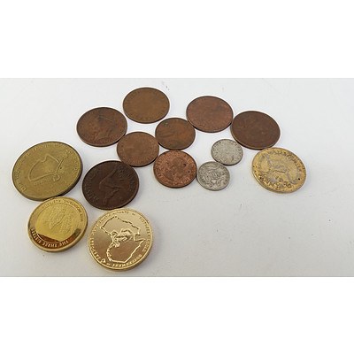 Vintage Australian Coins and Commemorative Medallions