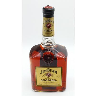 Jim Beam 8 Year Old Gold Label Bourbon Whiskey 1 Litre