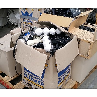 Bulk Lot of Assorted IT Equipment & Accessories - Office Phones, Modules, Power Supplies & Power Points