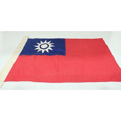 Group of Vintage Flags Including Australian Red Ensign and More