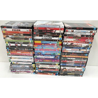 Bulk Lot of Approx. 85 DVDs