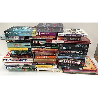 Large Assortment of Books, Including Cooking, Science, Novels and More