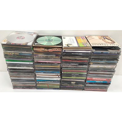 Large Assortment of Approx. 140 CDs, Including U2, Madonna, Whitney Houston and More