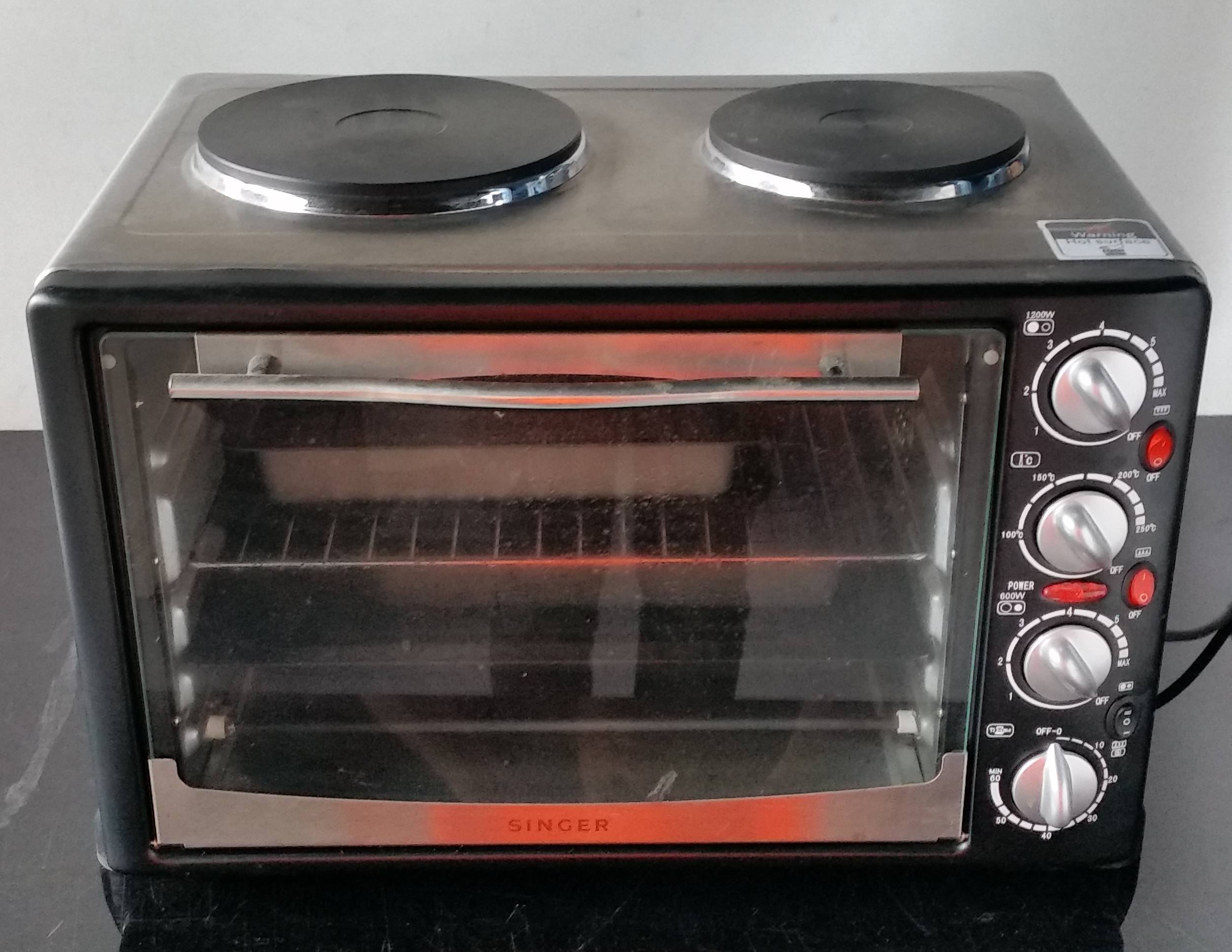 Singer Electric Oven with Two Hotplates Lot 1013887 ALLBIDS