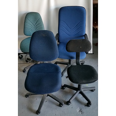 Group of Four Office Chairs
