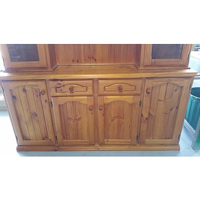Pine Buffet and Hutch
