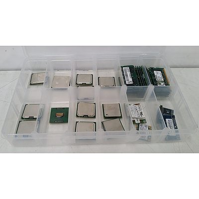 Lot of Assorted Intel & AMD CPUs and Laptop Memory Modules