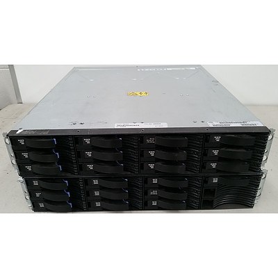 IBM DS3000 Series 12 Bay Hard Drive Arrays - Lot of 2 with 5.4TB of Storage