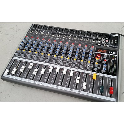AVE Strike-FX12 PA Mixer with FX and USB 6 Channel