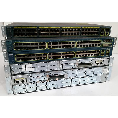 Cisco Managed & Integrated Switches - Lot of 5