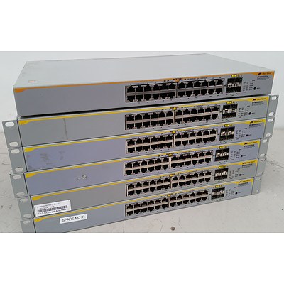 Allied Telesis AT-8000GS/24 Gigabit Switches - Lot of 6