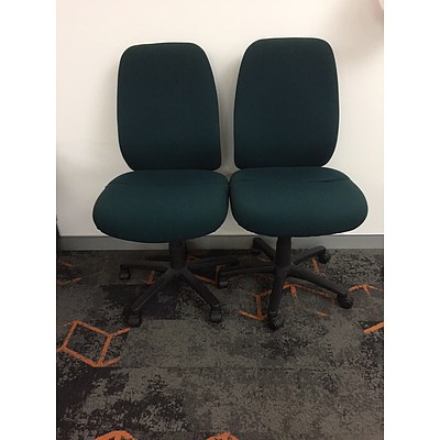 Gregorys Inca Large Task Chair Extra High Back (Green) #1 - Lot of 3