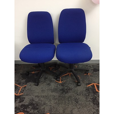 Gregorys Inca Large Task Chair Extra High Back (Blue) #10 - Lot of 10