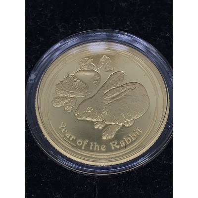 2011 Year of the Rabbit 1/4 Ounce Pure Gold Proof Coin
