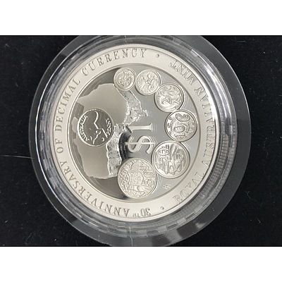 1996 30th Anniversary of Decimal Currency Silver Commemorative Proof Coin