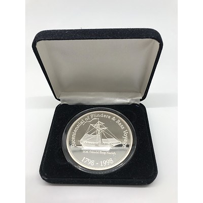 1998 Australian Bicentennial Bass & Flinders Medallion 5oz Silver Proof Set