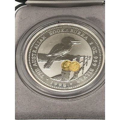 1998 Two Ounce Kookaburra with Shield Privy Mark