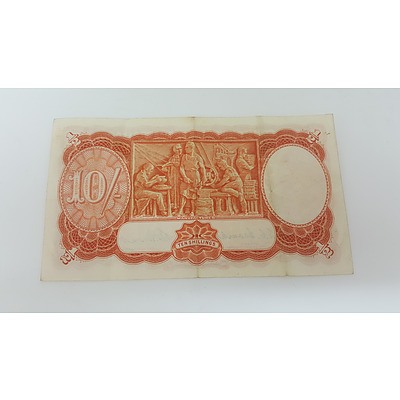 1949 Commonwealth of Australia 10 Shilling Banknote