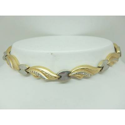 Genuine Favori 14ct Yellow and White Gold Fancy Bracelet