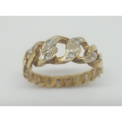 14ct Yellow Gold Curb Link Ring