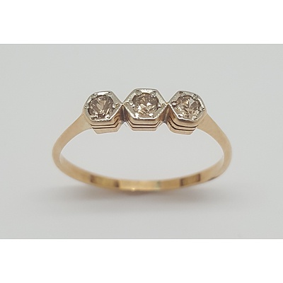 18ct Rose Gold and Champagne Diamond Eternity Ring
