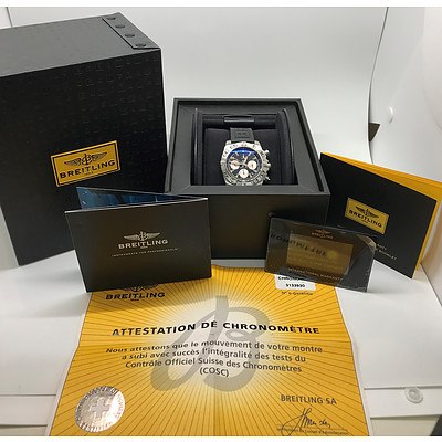 Limited Edition Breitling Chronomat Frecce Tricolored LE Auto 44mm Steel Mens Wristwatch AB01104, Edition 423 of 1000
