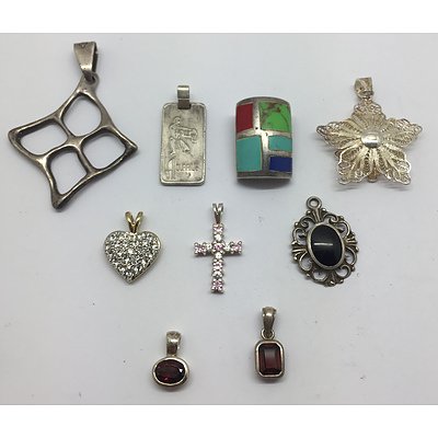 Assorted Sterling Silver Pendants