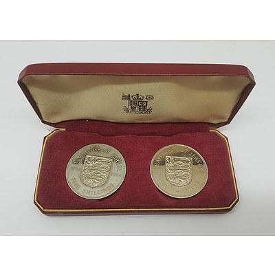 Two 1996 Silver Five Shilling Coins