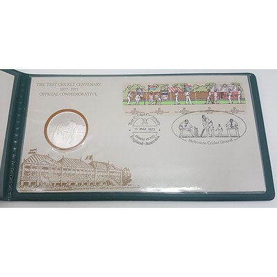 1977 Test Cricket Commemorative Proof Coin