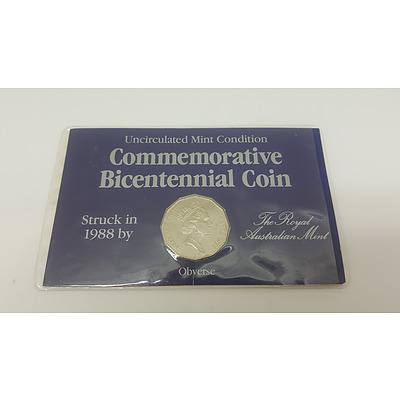 1988 50c Commemorative Bicentennial Coin