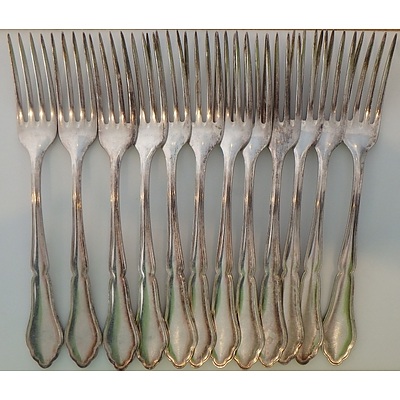 Vintage Silver Plated Danish Forks