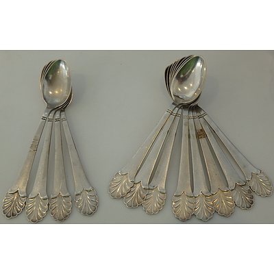 Eight Silver Danish Spoons 1934 & Four Silver Danish Spoons 1933
