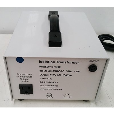 Tortech 240V to 115V Isolation Transformer