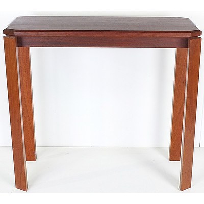 Artisan Jarrah Hall Table with a Bevelled Floating Table Top