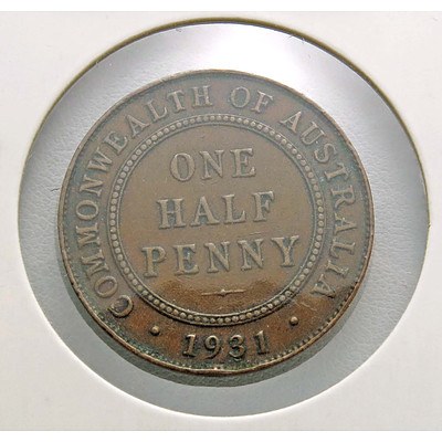 Australia George V Half Penny 1931