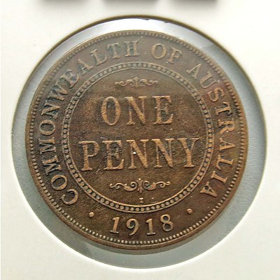 Australia Penny George V 1918